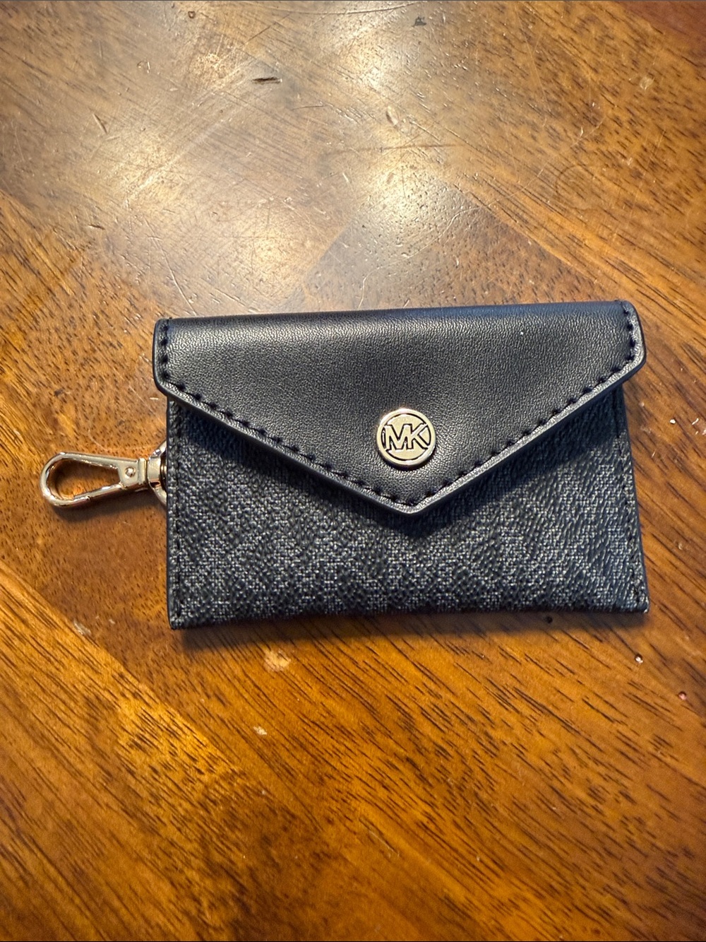 Michael Kors Black and Gold Envelope Card Holder